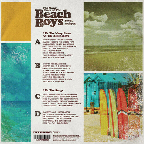 Many Faces Of The Beach Boys / Various - Yellow Marble & Cyan Marble Vinyl