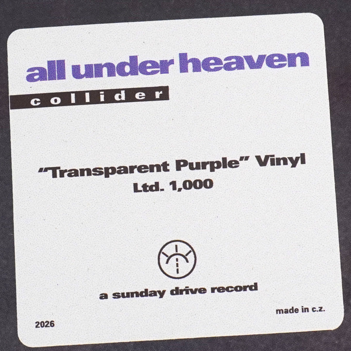 All Under Heaven: Collider (Colored Vinyl)