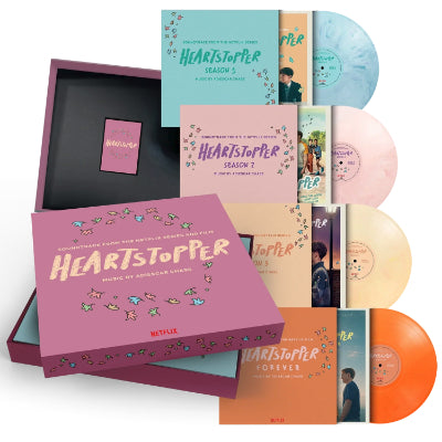 Chase, Adiescar - Heartstopper (Soundtrack From The Netflix Series and Film) (Limited 4LP Blue, Pink, Yellow & Orange Coloured Vinyl Boxset - Second Pressing)
