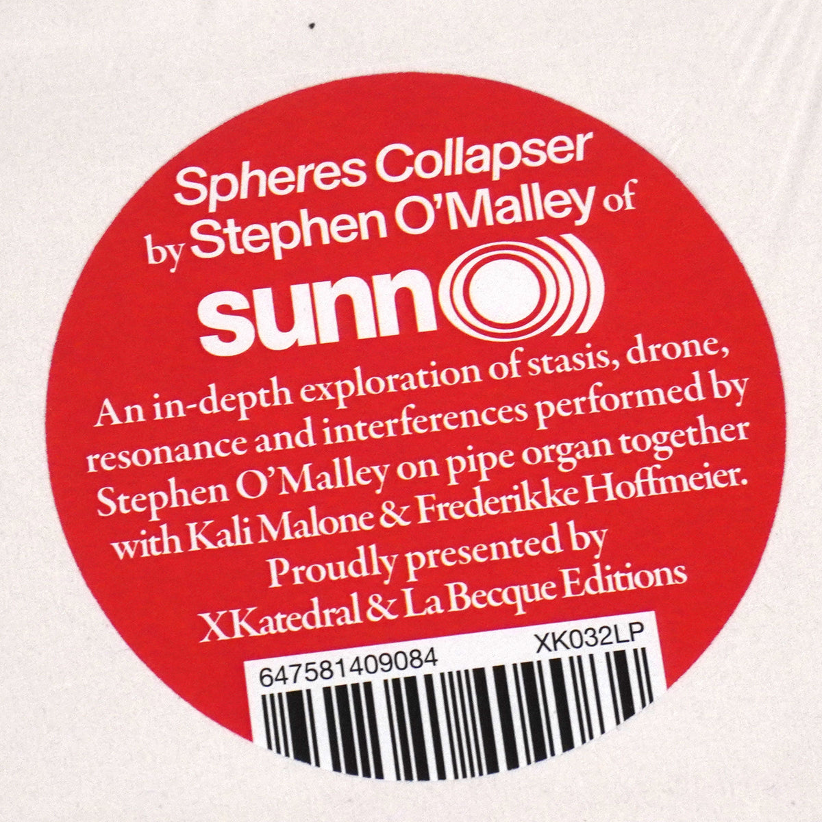 Stephen O’Malley: Spheres Collapser